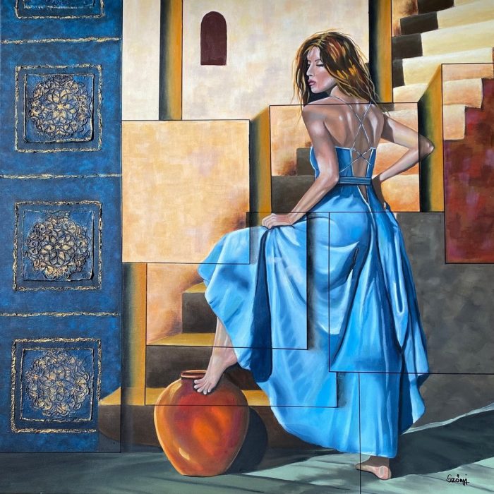 Szőnyi Andi festmények, alkotások, akvarell, olaj képek, absztrakt, gésák, virágok, dívák, nappaliba és hálószobába